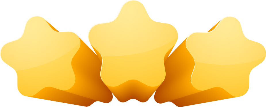 3D Yellow Star